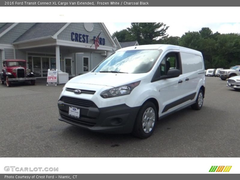Frozen White / Charcoal Black 2016 Ford Transit Connect XL Cargo Van Extended