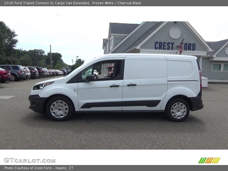 Frozen White / Charcoal Black 2016 Ford Transit Connect XL Cargo Van Extended