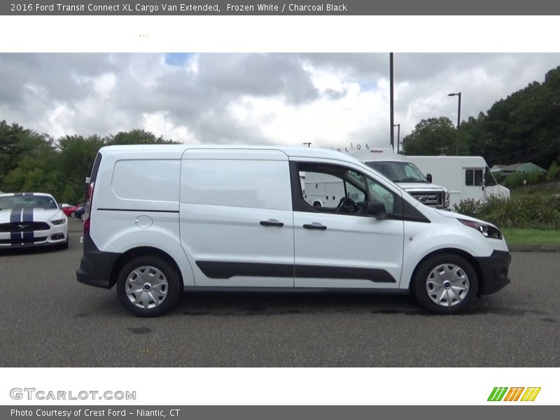 Frozen White / Charcoal Black 2016 Ford Transit Connect XL Cargo Van Extended