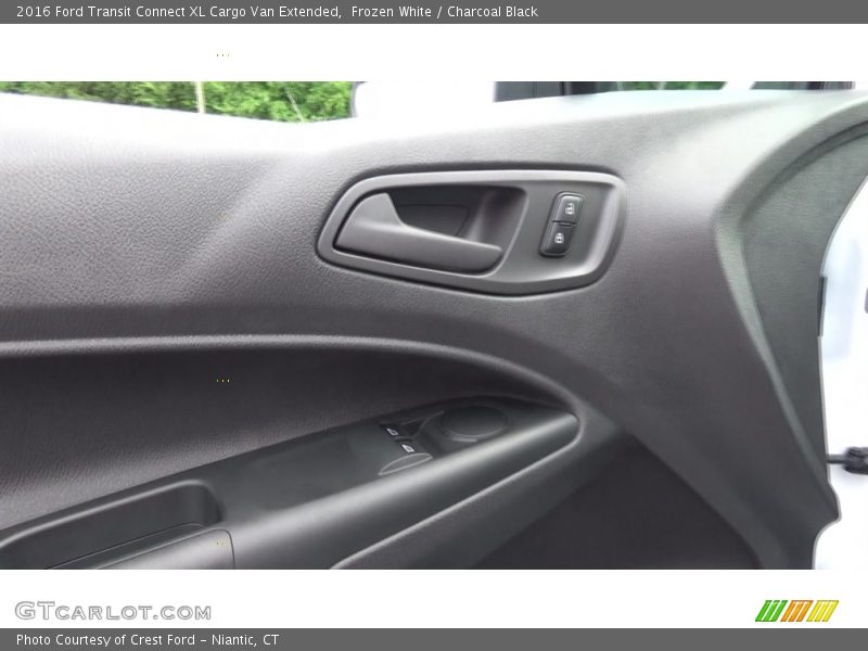 Frozen White / Charcoal Black 2016 Ford Transit Connect XL Cargo Van Extended