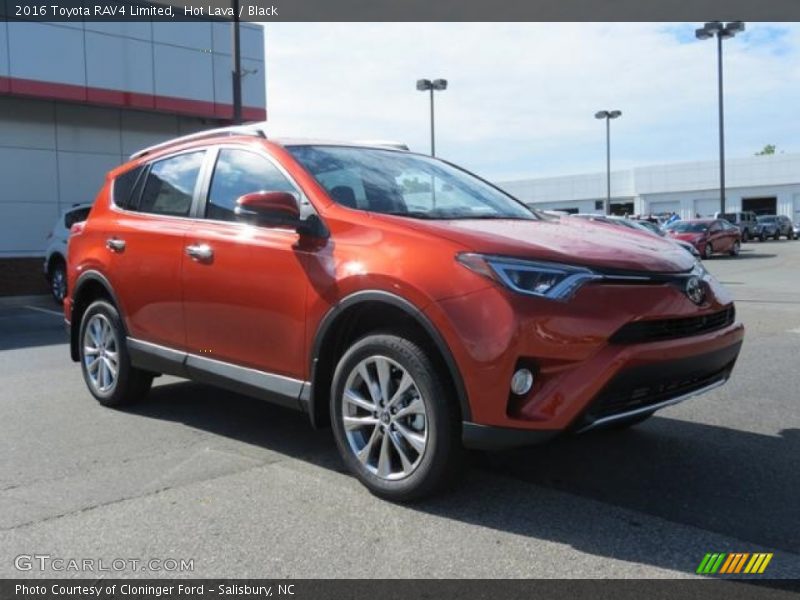 Hot Lava / Black 2016 Toyota RAV4 Limited