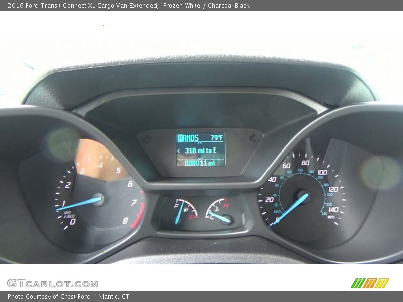 Frozen White / Charcoal Black 2016 Ford Transit Connect XL Cargo Van Extended