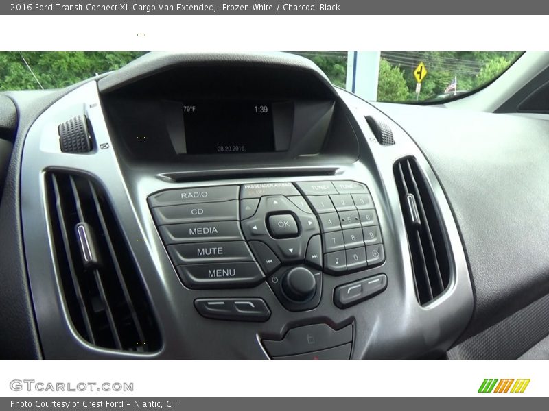 Frozen White / Charcoal Black 2016 Ford Transit Connect XL Cargo Van Extended