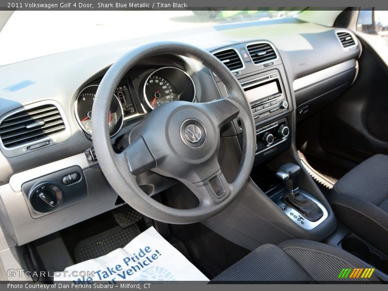 Shark Blue Metallic / Titan Black 2011 Volkswagen Golf 4 Door