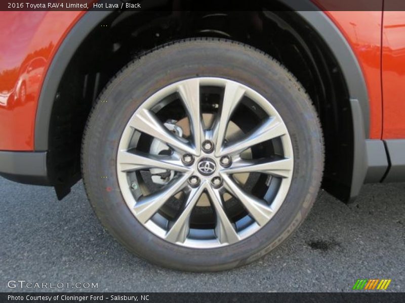 Hot Lava / Black 2016 Toyota RAV4 Limited