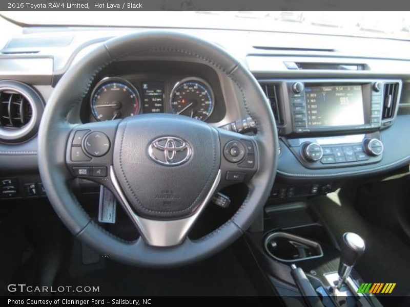 Hot Lava / Black 2016 Toyota RAV4 Limited