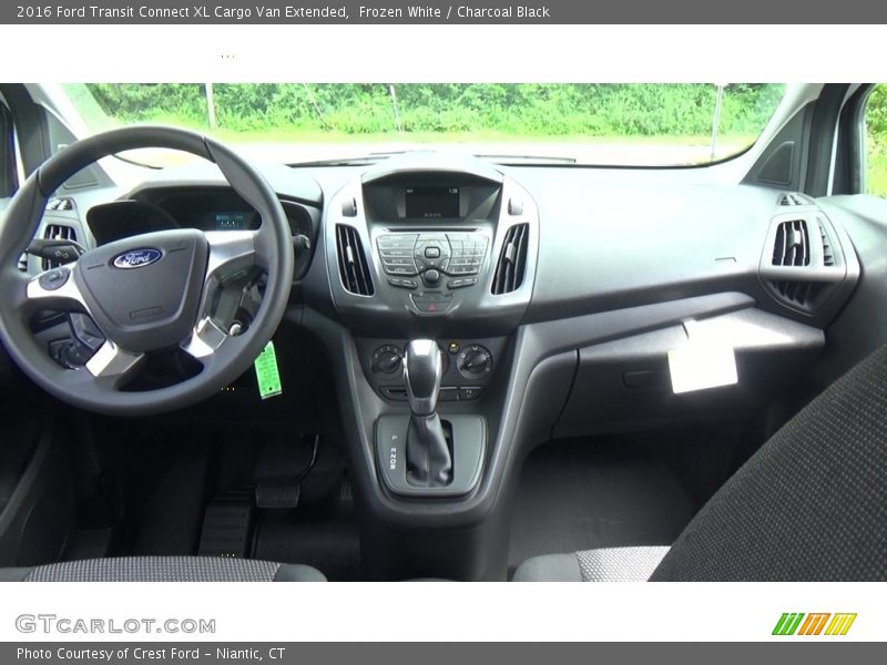 Frozen White / Charcoal Black 2016 Ford Transit Connect XL Cargo Van Extended