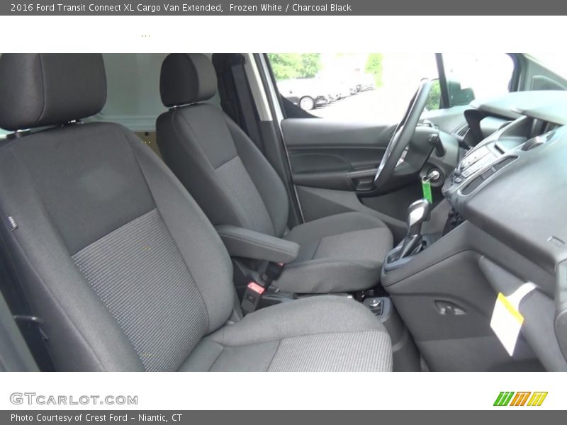 Frozen White / Charcoal Black 2016 Ford Transit Connect XL Cargo Van Extended