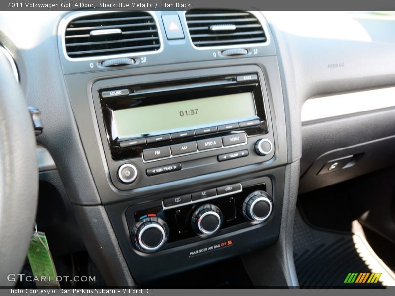 Shark Blue Metallic / Titan Black 2011 Volkswagen Golf 4 Door