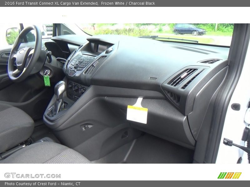 Frozen White / Charcoal Black 2016 Ford Transit Connect XL Cargo Van Extended