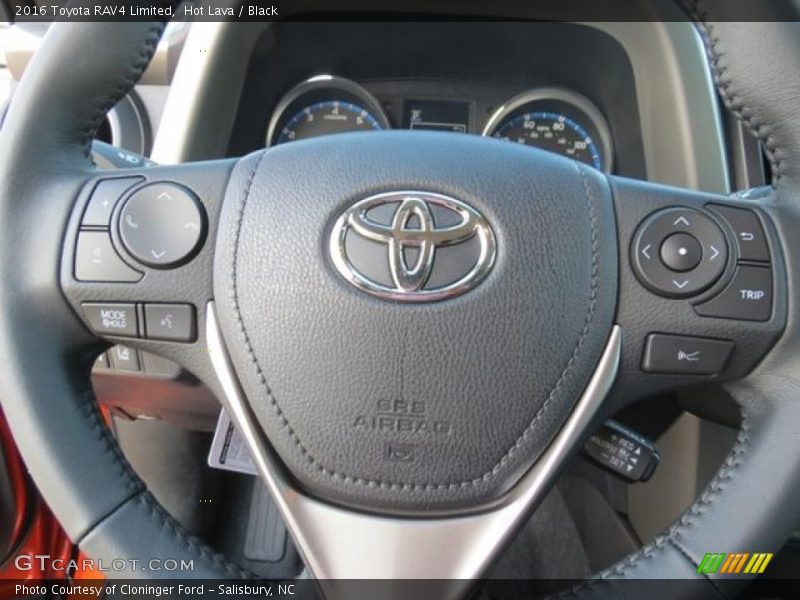 Hot Lava / Black 2016 Toyota RAV4 Limited
