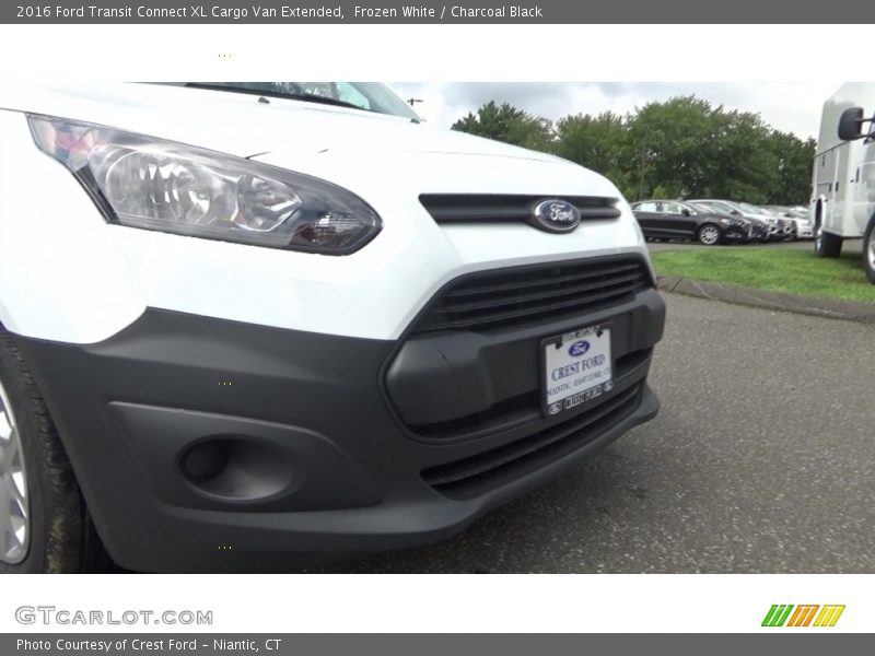 Frozen White / Charcoal Black 2016 Ford Transit Connect XL Cargo Van Extended
