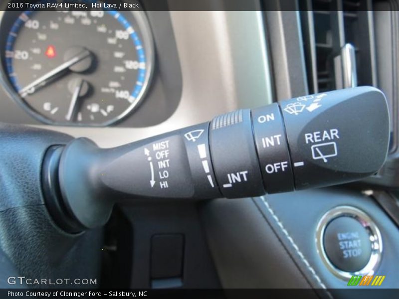 Hot Lava / Black 2016 Toyota RAV4 Limited