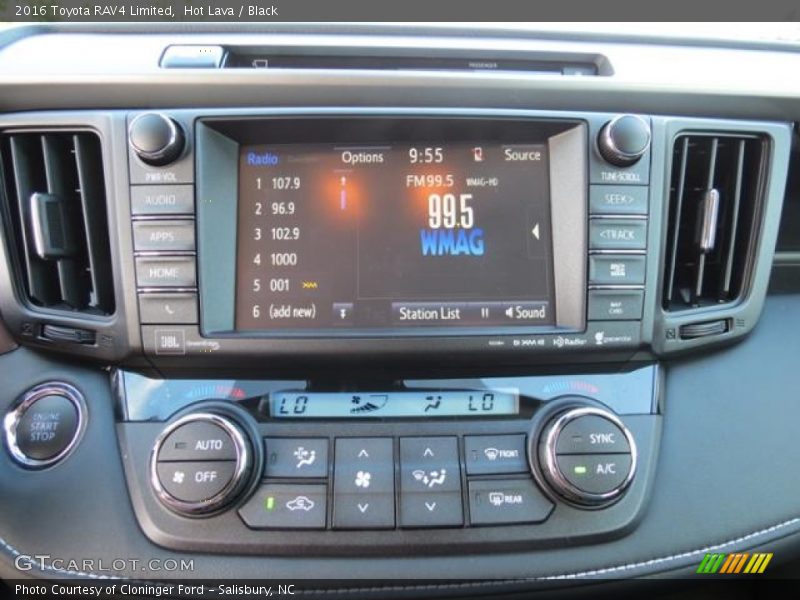 Hot Lava / Black 2016 Toyota RAV4 Limited
