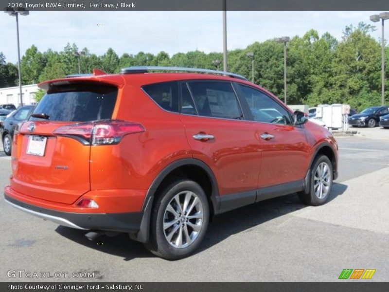 Hot Lava / Black 2016 Toyota RAV4 Limited