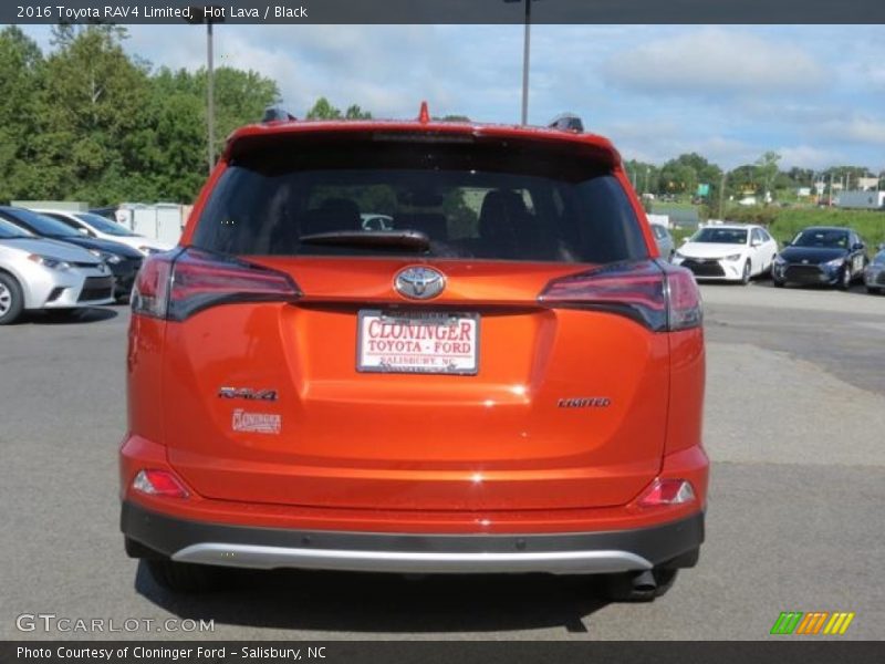 Hot Lava / Black 2016 Toyota RAV4 Limited