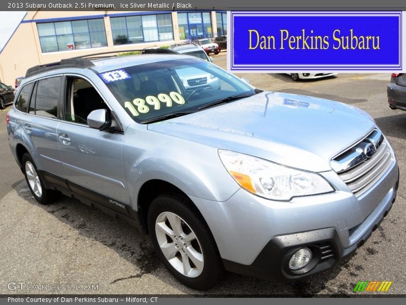 Ice Silver Metallic / Black 2013 Subaru Outback 2.5i Premium