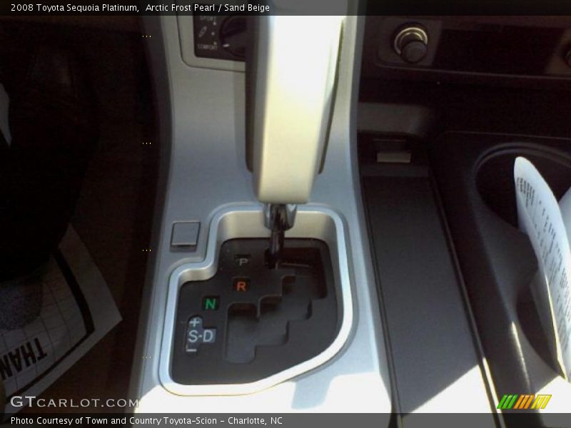 Arctic Frost Pearl / Sand Beige 2008 Toyota Sequoia Platinum