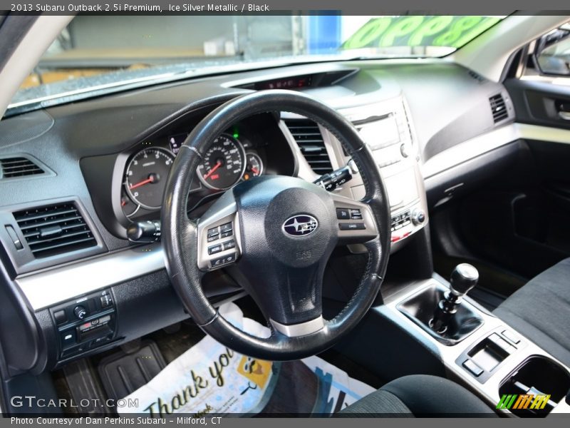 Ice Silver Metallic / Black 2013 Subaru Outback 2.5i Premium