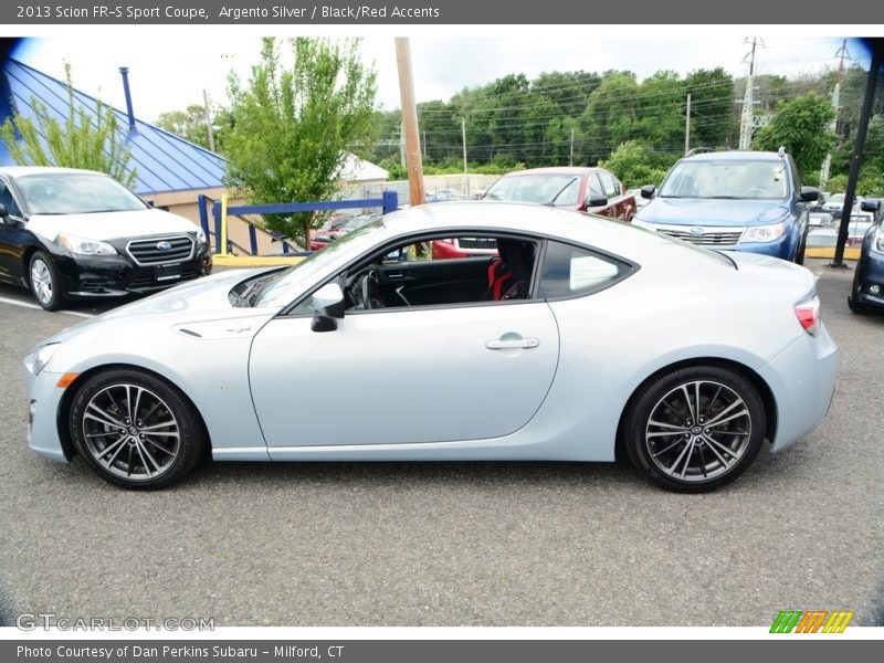 Argento Silver / Black/Red Accents 2013 Scion FR-S Sport Coupe