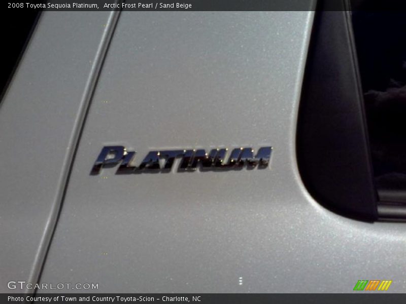 Arctic Frost Pearl / Sand Beige 2008 Toyota Sequoia Platinum