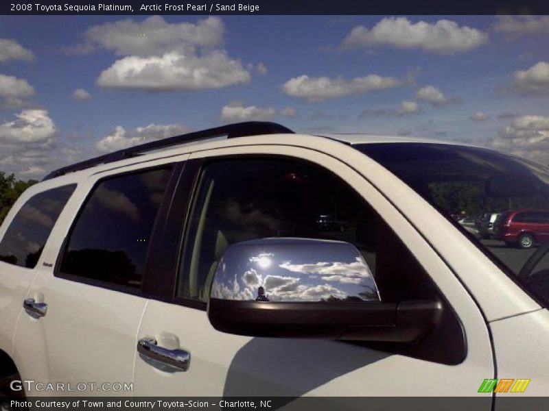 Arctic Frost Pearl / Sand Beige 2008 Toyota Sequoia Platinum