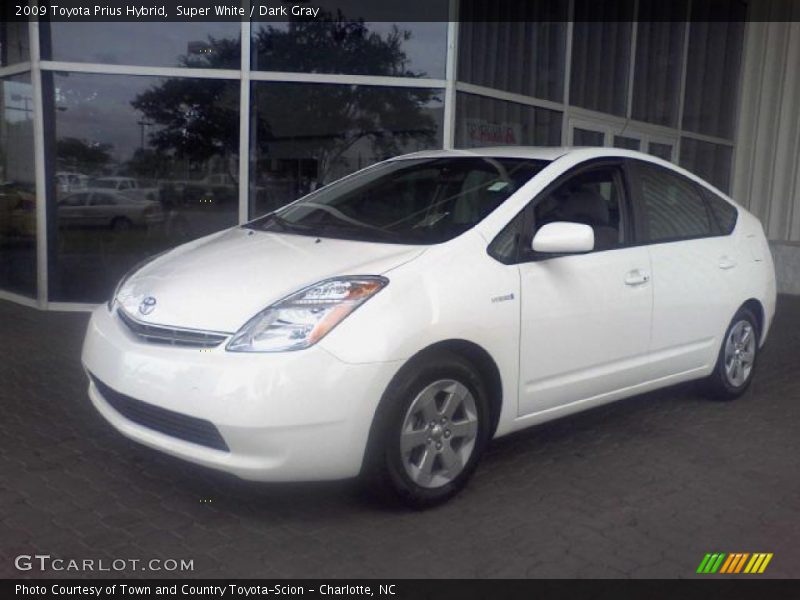 Super White / Dark Gray 2009 Toyota Prius Hybrid