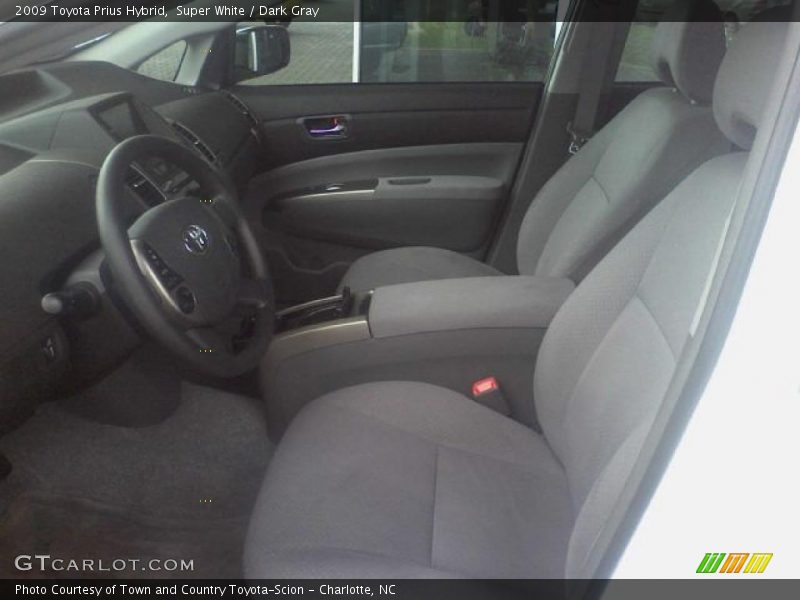 Super White / Dark Gray 2009 Toyota Prius Hybrid