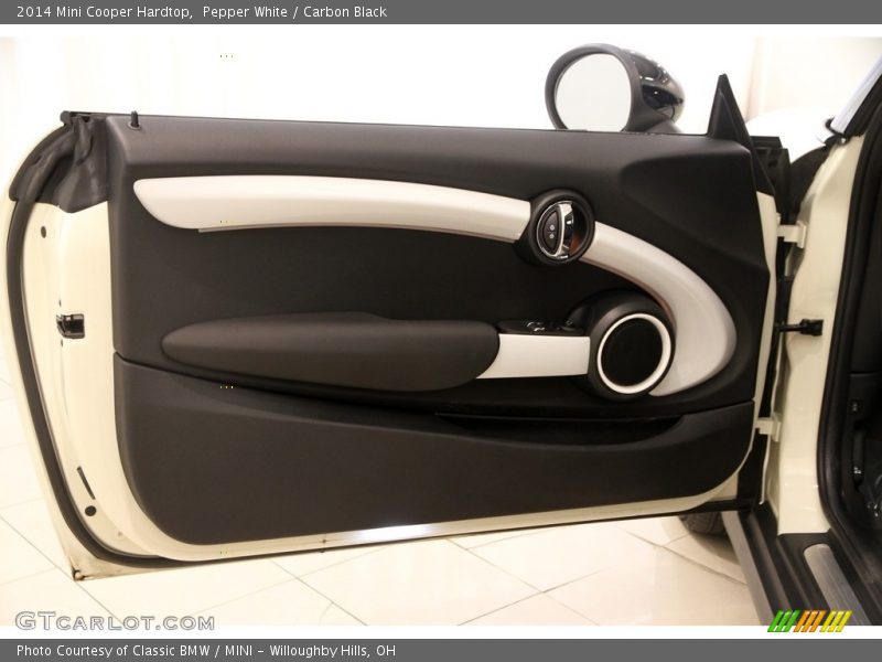Pepper White / Carbon Black 2014 Mini Cooper Hardtop