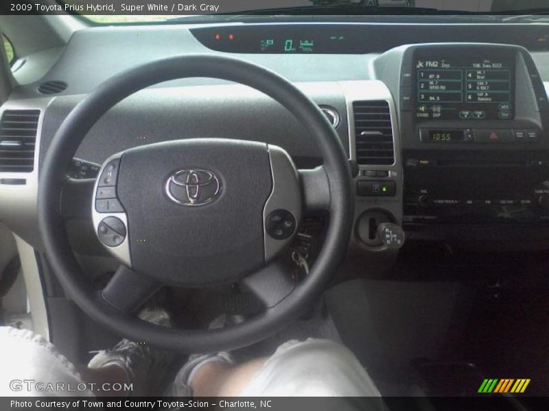 Super White / Dark Gray 2009 Toyota Prius Hybrid