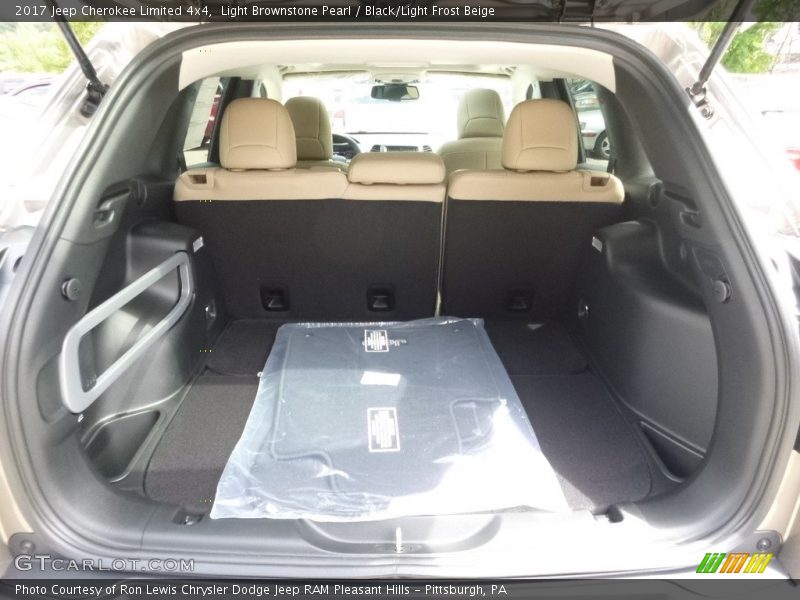 Light Brownstone Pearl / Black/Light Frost Beige 2017 Jeep Cherokee Limited 4x4