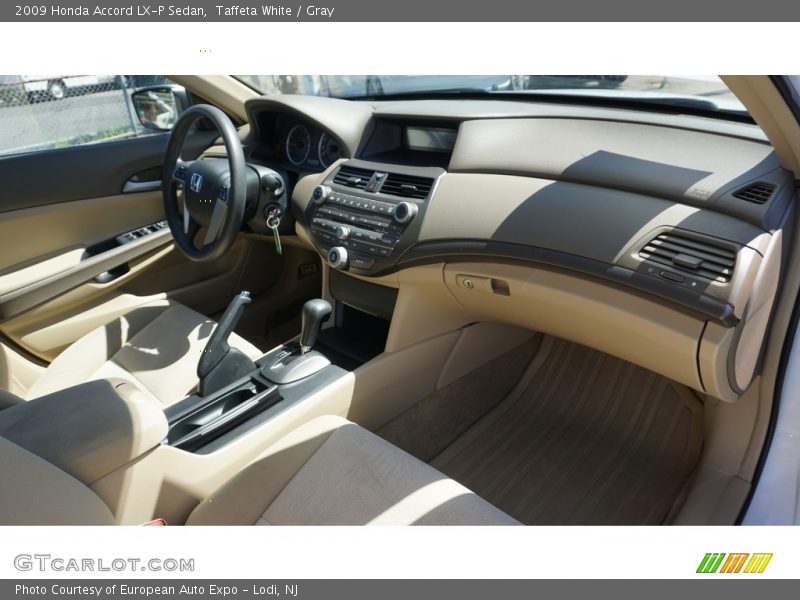 Taffeta White / Gray 2009 Honda Accord LX-P Sedan
