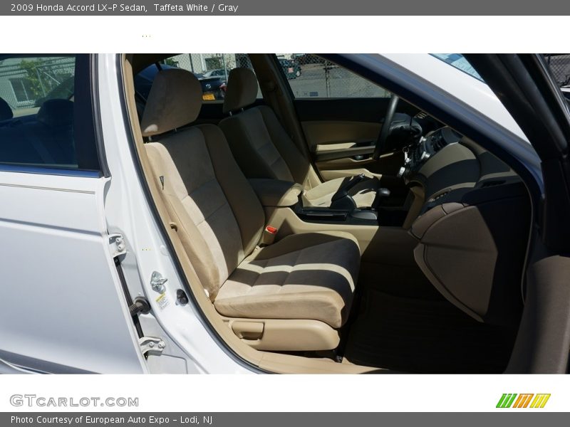 Taffeta White / Gray 2009 Honda Accord LX-P Sedan