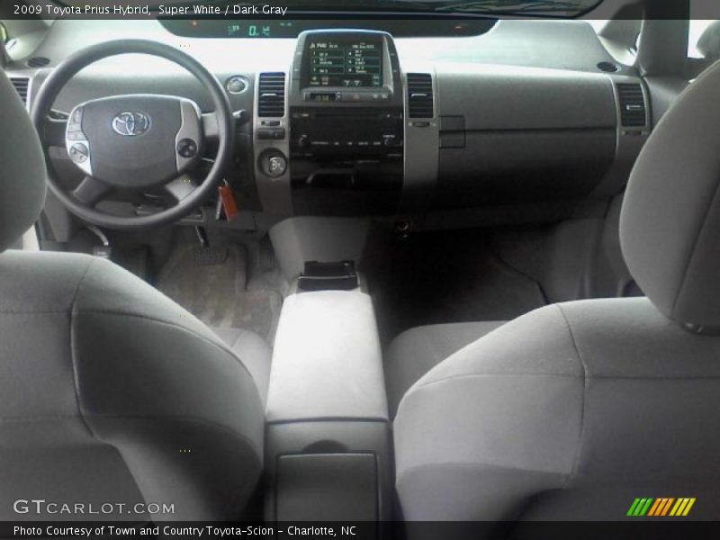 Super White / Dark Gray 2009 Toyota Prius Hybrid