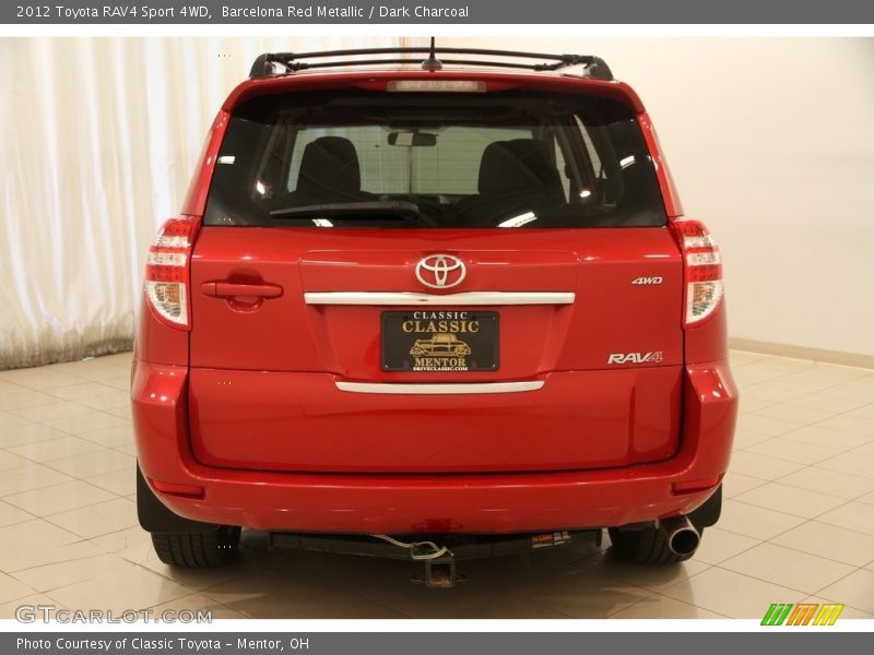 Barcelona Red Metallic / Dark Charcoal 2012 Toyota RAV4 Sport 4WD