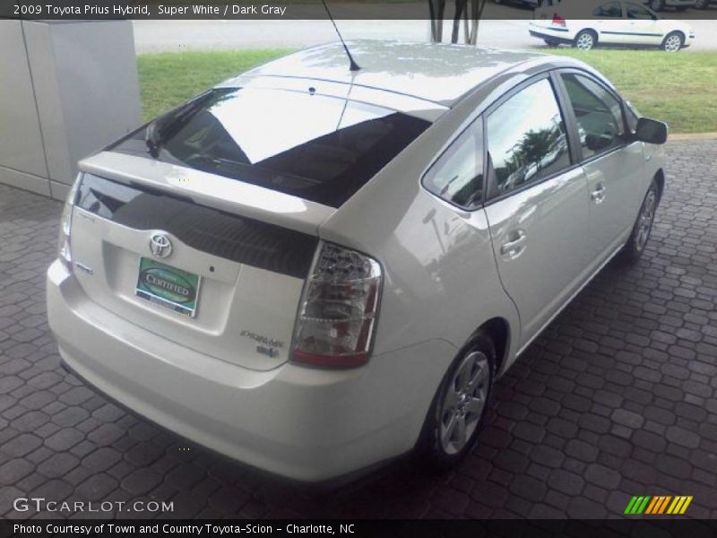 Super White / Dark Gray 2009 Toyota Prius Hybrid