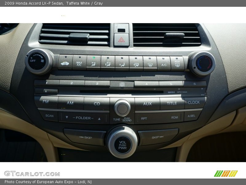 Taffeta White / Gray 2009 Honda Accord LX-P Sedan