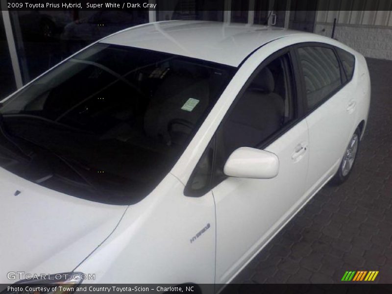 Super White / Dark Gray 2009 Toyota Prius Hybrid