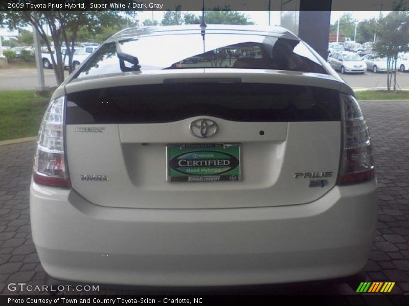 Super White / Dark Gray 2009 Toyota Prius Hybrid