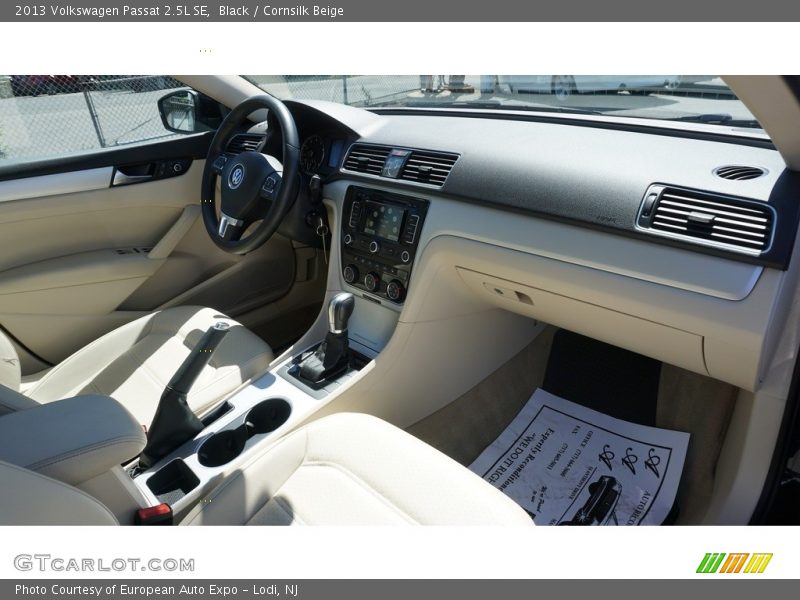 Black / Cornsilk Beige 2013 Volkswagen Passat 2.5L SE