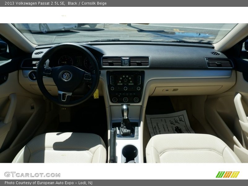 Black / Cornsilk Beige 2013 Volkswagen Passat 2.5L SE