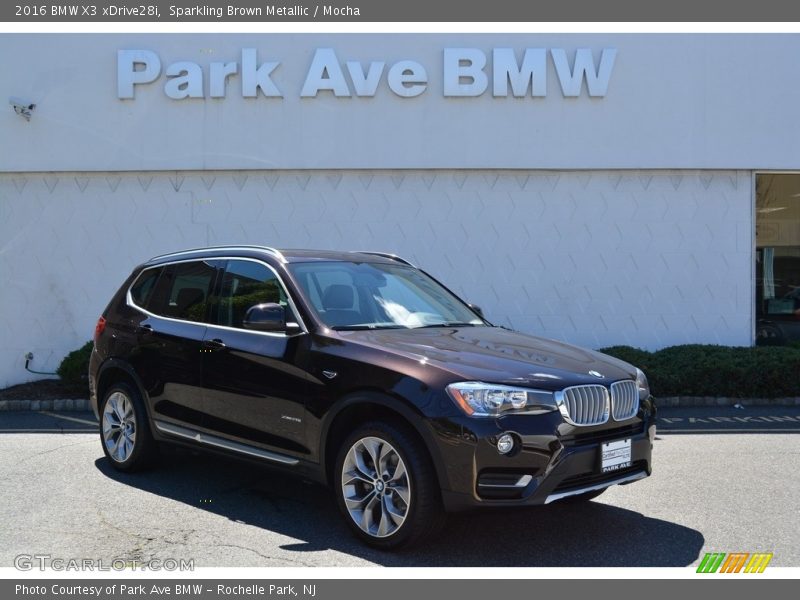 Sparkling Brown Metallic / Mocha 2016 BMW X3 xDrive28i