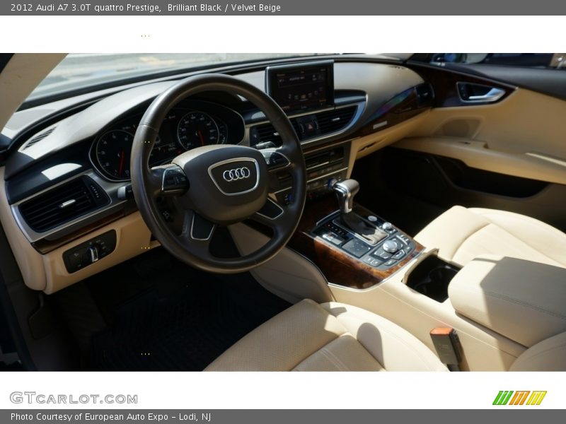 Brilliant Black / Velvet Beige 2012 Audi A7 3.0T quattro Prestige