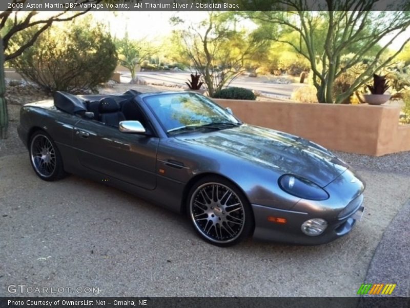 AM Titanium Silver / Obsidian Black 2003 Aston Martin DB7 Vantage Volante