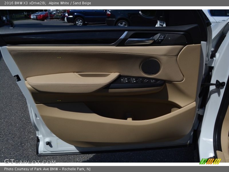 Alpine White / Sand Beige 2016 BMW X3 xDrive28i