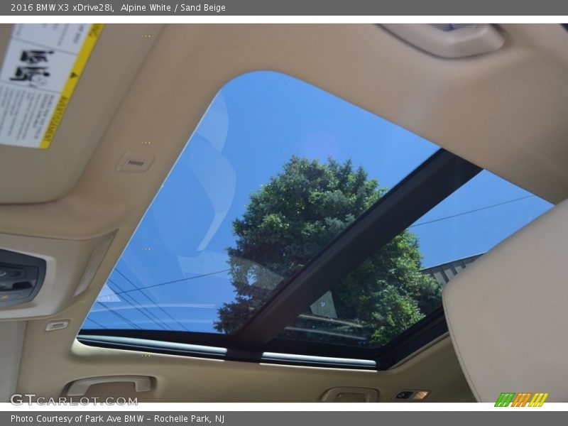 Alpine White / Sand Beige 2016 BMW X3 xDrive28i