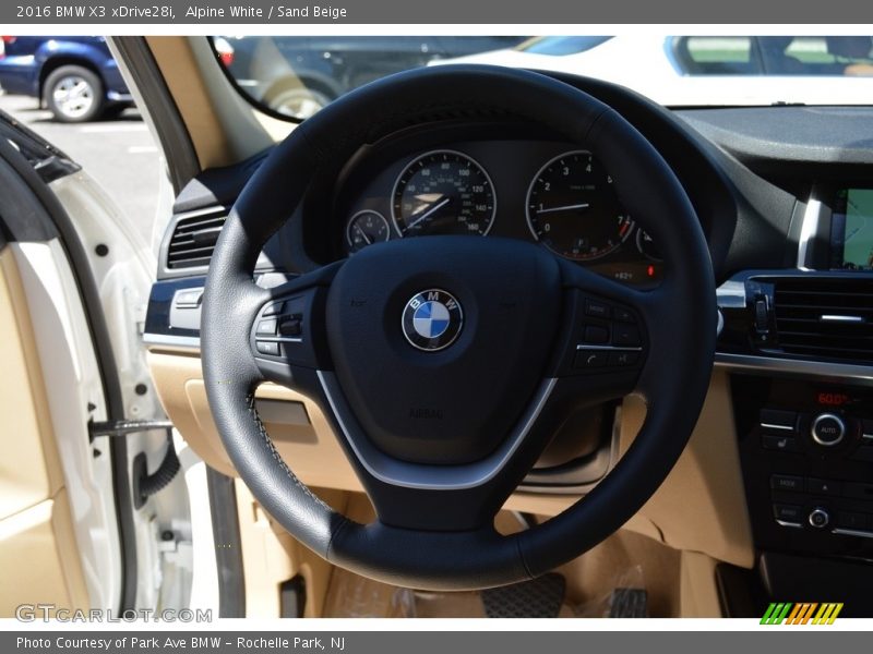 Alpine White / Sand Beige 2016 BMW X3 xDrive28i