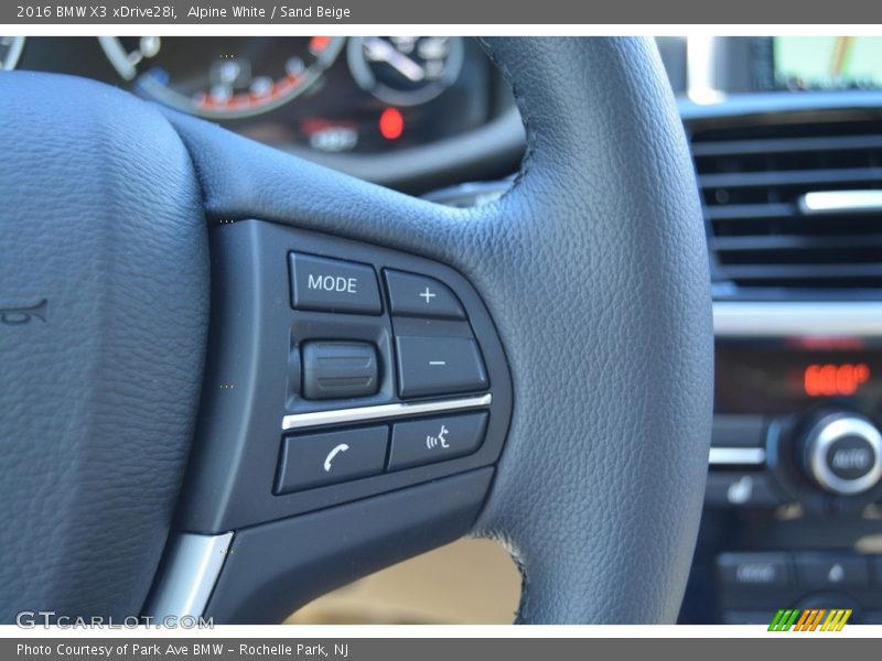 Alpine White / Sand Beige 2016 BMW X3 xDrive28i