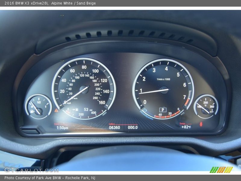  2016 X3 xDrive28i xDrive28i Gauges