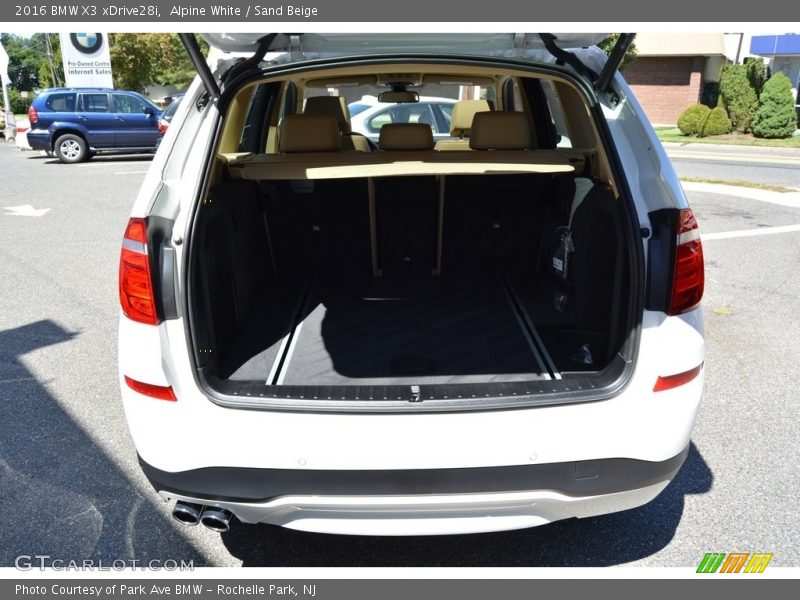  2016 X3 xDrive28i Trunk